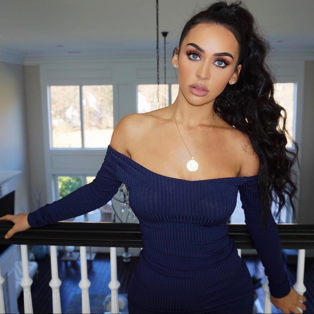 Asymmetrical midi dress
